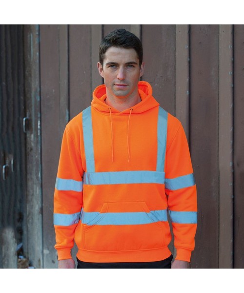 Plain High-visibility hoodie RTY 240 GSM